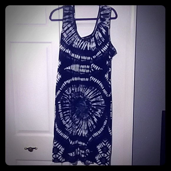 Lu NYC Dresses & Skirts - Blue and White Tye dye dress SZ3X